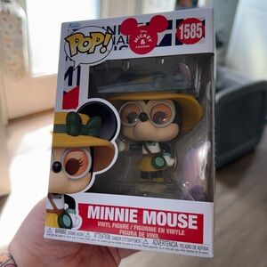 Funko Minnie Mouse Pop! Figure — Yellow Hat with Green Bow and Accents